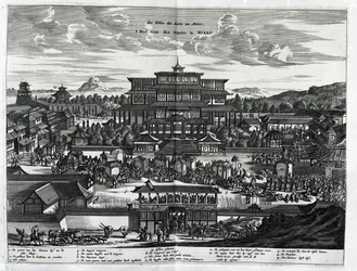Procesión desde Macao, una ilustración de 
